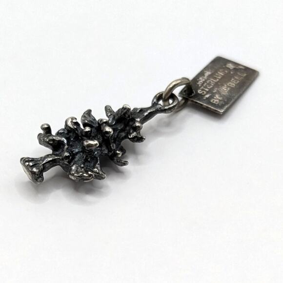 Vintage Sterling by Bell Trading Post Charm Mini Pine Tree Estes Park Colorado - Picture 2 of 6